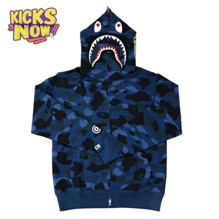 Bape Color Camo Shark Sweater Hoodie