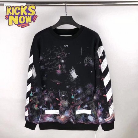 Off White Galaxy Crewneck Sweatshirt 17FW