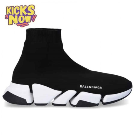 BALENCIAGA SPEED 2020 TRAINER BLACK WHITE - BB51