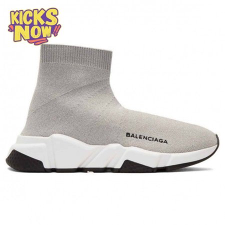 BALENCIAGA SPEED TRAINER METALLIC SILVER LUREX - BB18