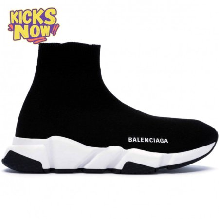 BALENCIAGA SPEED TRAINER BLACK WHITE - BB10