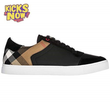 BURBERRY LEATHER AND HOUSE CHECK SNEAKERS - BBR26