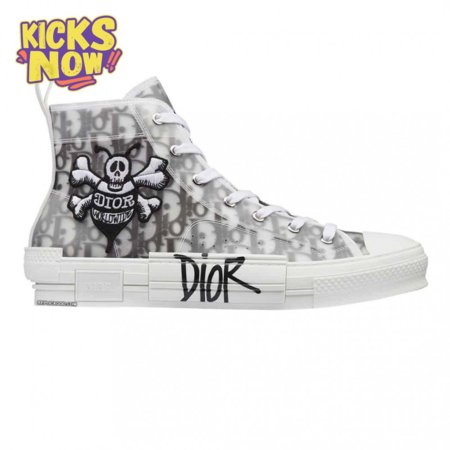 B23 HIGH-TOP SNEAKER WITH DIOR AND SHAWN BEE EMBROIDERY PATCH