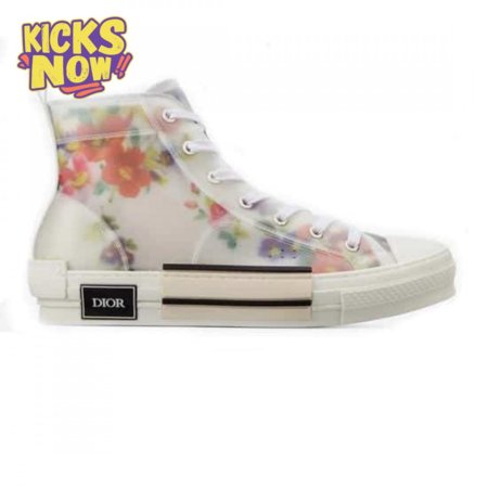 DIOR FLOWERS TECHNICAL CANVAS "B23" HIGH-TOP SNEAKER - CD12