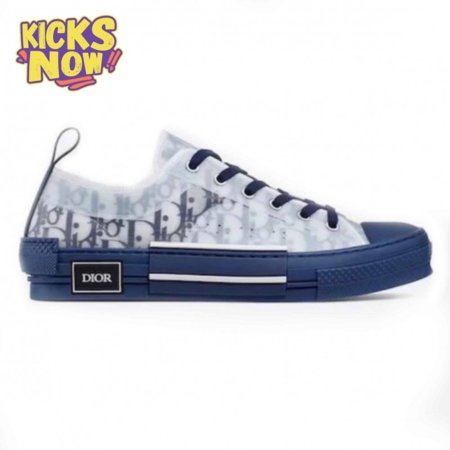 DIOR B23 LOW-TOP SNEAKER IN BLUE DIOR OBLIQUE - CD28