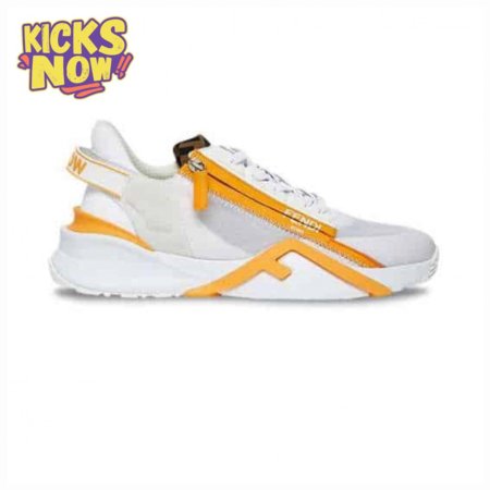 FENDI CHUNKY LACE-UP TRAINERS YELLOW - FD20