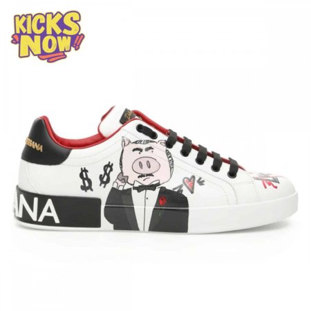 DOLCE & GABBANA PORTOFINO PADRINO PIG SNEAKERS - DG27