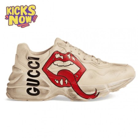 GUCCI RHYTON SNEAKER WITH MOUTH PRINT