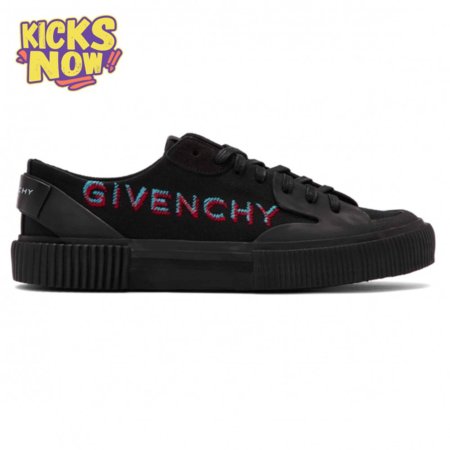 GIVENCHY BLACK SIGNATURE LIGHT TENNIS SNEAKER - GVC42