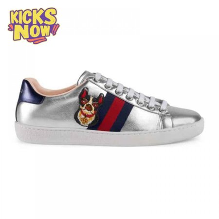 GUCCI METALLIC ACE EMBROIDERED SNEAKER - GC29