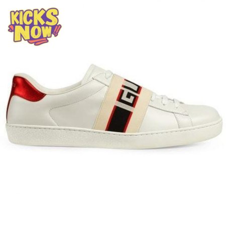 GUCCI STRIPE LEATHER SNEAKER - GC3