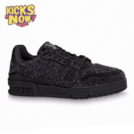 glitter sneaekers black trainer - 223